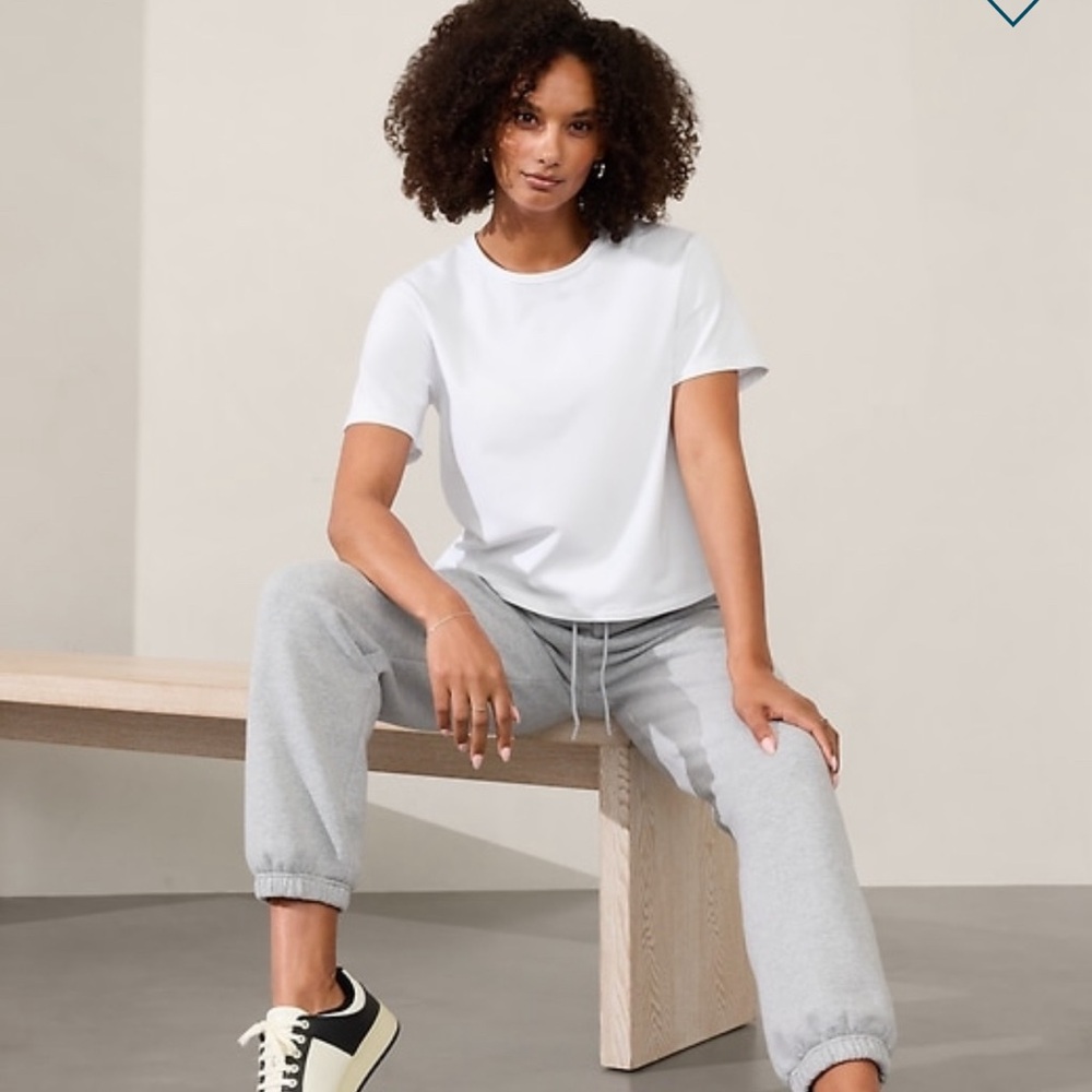 Brand new Athleta essential Tee- Bright white